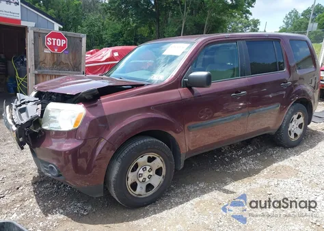 2013 Honda Pilot Lx z USA, uszkodzony, nr VIN 5FNYF3H26DB040325